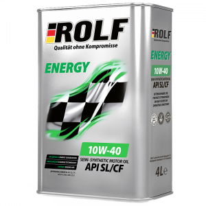 Моторное масло ROLF 10W-40 Energy SL/CF (металл), 4л