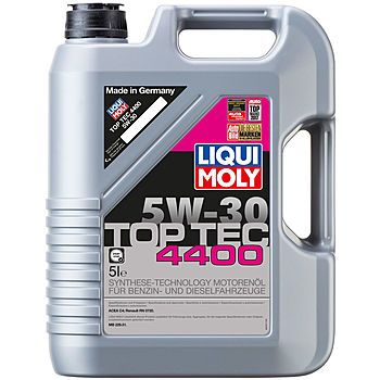 Моторное масло LIQUI MOLY Top Tec 4400 5W-30 специально для Renault, 5л