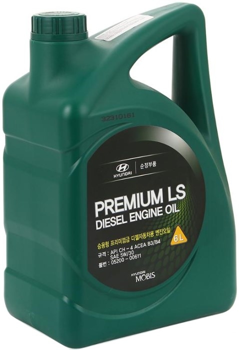 Моторное масло Hyundai Premium LS Diesel 5W-30 CH-4, 6л